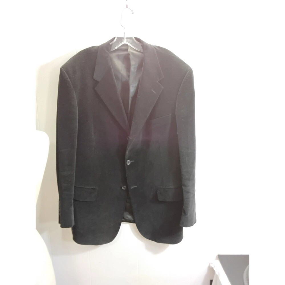 Men's Black 3 button  Corduroy Blazer Size 40 Pit to pit 20"